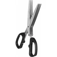 KINVARA Kräuterschere KRÄUTERSCHERE mit 5 Klinge Küchenschere Multiklingen Zerkleinerer 54, Gemüseschere Küchensalatschere Schere
