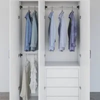 furnicato Garderobenstange Teleskop-Kleiderstange Aluminium Silber 58-100 cm, 2er Set, (1 St), Belastbare Garderobenstange ohne Montage für das Badezimmer