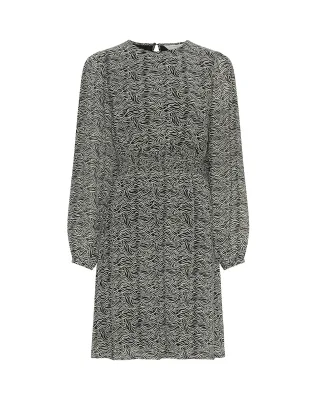 msch copenhagen - MSCHCielo Amabella Short Dress AOP fog abstract - Gr. - XS
