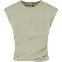 URBAN CLASSICS T-Shirt Urban Classics Ladies Cropped Wrapped Top (1-tlg)