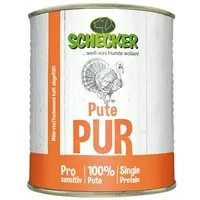 Schecker Schecker Hundefutter PUR Pute Pute, Hauptfutter für: Hunde, Ohne Farbstoffe, ohne Konservierungsstoffe