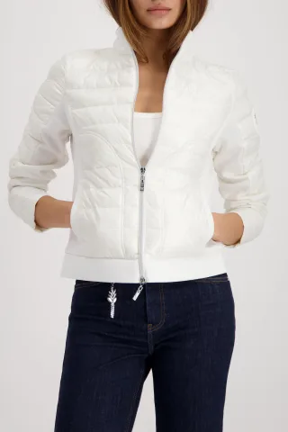 monari - Steppjacke mit Neopren off-white - Gr. - 34