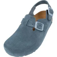 Haflinger Haflinger Faro Lederclog mit Korkfußbett und Fersenriemen Unisex Hausschuh