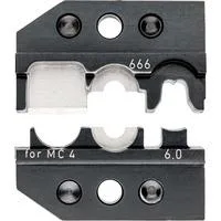 Crimpeinsatz für Solar-Steckverbinder MC4 (6 mm²), Crimpzange für KNIPEX Crimp-Systemzange Artikel-Nr. 97 43 xx