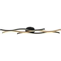GLOBO LIGHTING LED Deckenleuchte GERONIMO, LED fest integriert, Warmweiß, Deckenlampe, Wohnzimmer, Flur, geschwungen