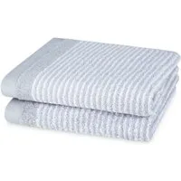 ROSS Handtücher schmaler Querstreifen, Frottier (Packung, 2-St), aus feinster Baumwolle
