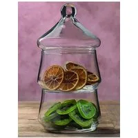 Pasabahce Vorratsglas Villa Patisserie - Vorratsglas aus Glas - 135 mm