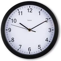 Hama Wanduhr Wanduhr "Elba", Ø 25 cm, ohne Ticken (geräuscharm)