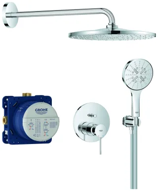GROHE Unterputz-Duschsystem Essence 25287 2 WU Kopfbrause Rainshower Mono 310 chrom, 25287000 25287000