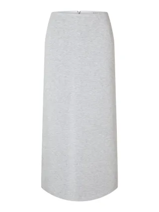 Selected - Midi-Sweatrock grau - Gr. - XS