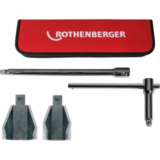 Rothenberger Standhahnmuttern-set, SW36-47, Griffstück Antriebsteil + Verlängerung Antriebsteil - 100108