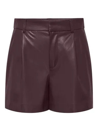 ONLY - ONLSMOOTH HW FAUX LEA SHORTS CC PNT - Gr. - M