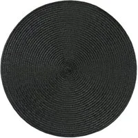 Haus und Deko Platzset Platzset rund ca. 35 cm Ø abwaschbar Bast Optik Tischset Platzdeckche, (1-St)