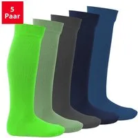 Footstar Langsocken EVERYDAY! 5 Paar Kinder Kniestrümpfe Lange Socken für Mädchen & Jungen