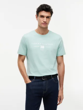 BRAND LOVE MONO STACK TEE Crushed Mint - Gr. - L