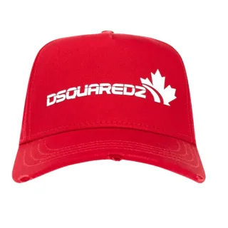 Dsquared2 Weiße Logo-familie Roter Hut