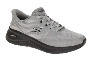 Skechers 233400 GYBK ARCH FIT 3.0 Herren Sneaker grau Maschinen waschbar