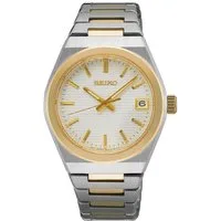 Seiko Quarzuhr SUR578P1, Armbanduhr, Damenuhr, Edelstahlarmband, Datum, Saphirglas