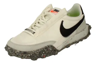 Nike Waffle Racer Crater Damen Weiß Turnschuhe