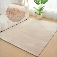 Bruno Banani Fellteppich Rabbit 2, Kunstfell Teppich, Modern, rechteckig, Höhe: 25 mm, Kaninchenfell-Haptik, sehr weich, Wohnzimmer, Schlafzimmer, Esszimmer