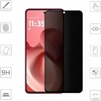 Wigento Handyhülle Für Motorola Moto G86 5G 1x 2.5D 0,26mm Privacy Display 9H Hart Glas, Privacy Display Schutz Glas