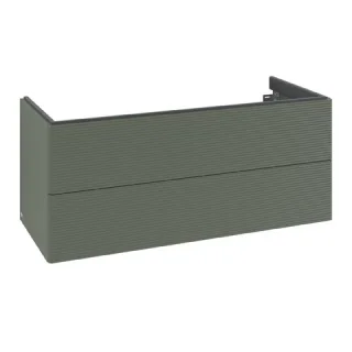 Villeroy & Boch Waschtischunterschrank Antao 1188x504x493mm 2 Ausz. WT li Fr m Str Leaf Green Matt L K06100HL