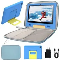 BUFO 10,1 Zoll Android 15 Octa Core 128 GB HD IPS Elternkontrolle Kinder Tablet (10,1", 128 GB, Android, WiFi 6, HD IPS 1280x800, WiFi 6 BT 5.3, 5000mAh, mit Tasche)