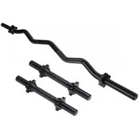 GORILLA SPORTS Hantel-Set Hantelset mit Kurzhanteln und SZ-Hantelstange