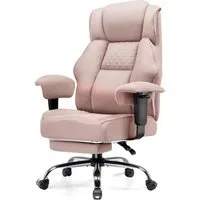GTPLAYER Gaming-Stuhl für Große und Schwere Personen, ergonomischer Bürostuhl bis 180 kg, 3D Sitzkissen, verstellbar mit Fußstütze für Büro & Gaming