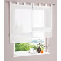 OTTO home Raffrollo Regina, mit Schlaufen, Transparent, Voile, Polyester, einfarbig, uni