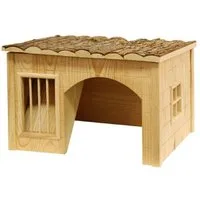 Kerbl Kleintierhaus Kerbl Nagerhaus mit Heuraufe Nature 82759