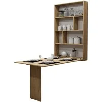 MIRJAN24 Klapptisch Abi, mit Regalen, Tisch ideal für Esszimmer