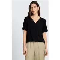 TOM TAILOR Kurzarmbluse Blusen & Shirts Bluse aus Viskose