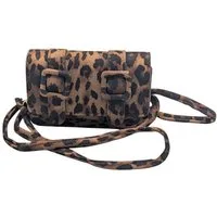 Eyecatcher Handtasche Damen Mini Schultertasche mit Leopardenmuster & Träger – Stylische (Einzeln)