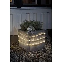 KONSTSMIDE LED-Lichterschlauch Ganzjahr aussen, 96-flammig, 6 m, mit Lichtsensor und 6h und 9h Timer, 96 warm weiße Dioden