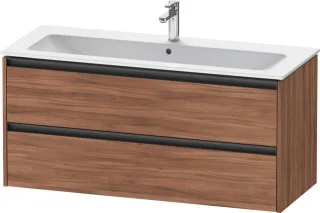 Duravit Ketho.2 Waschtischunterbau wandhängend Nussbaum Matt 1210x480x550 mm - K25265079790000 K25265079790000
