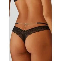 petite fleur gold String mit sexy Glitzerkettendetail, verführerische Dessous, Reizwäsche