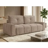 Sofnet Schlafsofa Fluffy, mit Schlaffunktion und Bettkasten, Bonellfederkern, Chenille-Bezug, große Schlaffläche 195x145 cm