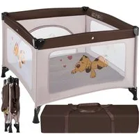 tectake Laufgitter Baby Laufstall, stabil und kompakt faltbar
