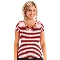 Bock-op-Kölle T-Shirt Bock op Kölle Ringelshirt Kurzarm 95% Baumwolle tailiert V-Neck
