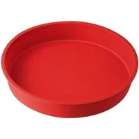 Dr. Oetker Küchenhelfer Silikonform Dr. Oetker - Silikon Backform Flexxibel Rundform Rot Ø 26cm, (1-tlg), Antihaft-Wirkung