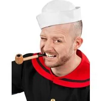 Maskworld Kostüm Popeye Pfeife - Seemann Matrosen Kostümzubehör, Original lizenziertes Kostümaccessoire für paffende Seemänner