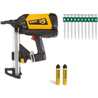 DEWALT C5 Akku-Gasnagler + 1400 Nägeln 15mm - C5KIT15MM-DE