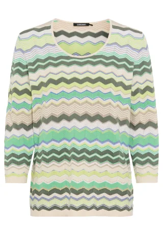Olsen - Pullover Long Sleeves khaki - Gr. - 36
