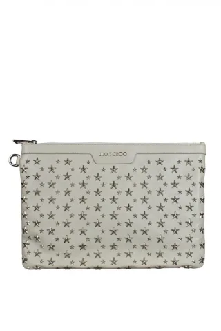 Jimmy Choo Derek Clutch Weiß
