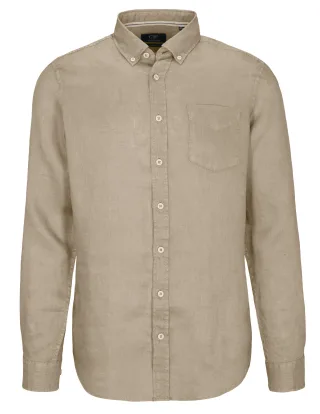 COMMANDER Finest Clothing - Hemd 1/1 Arm,Button Down desert taupe - Gr. - 3XL