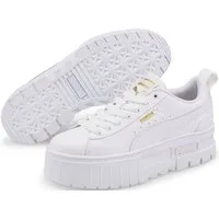 PUMA MAYZE LTH JR Sneaker mit strukturierter Plateau-Gummisohle, herausnehmbare Innensohle
