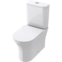 Mai & Mai Tiefspül-WC Spülrandlos Stand WC + Spülkasten + WC-Sitz (mit Soft-Close) randlos
