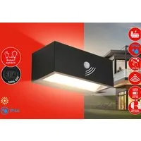 Briloner Leuchten LED Außen-Wandleuchte DOGU, LED fest integriert, 18,5x9,5x7,5 cm, Akku tauschbar, Indoor/Outdoor, Balkon, Hauswand