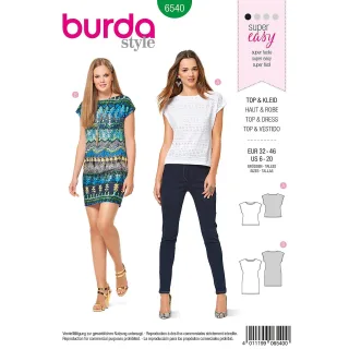 burda Schnitt 6540 "Shirt & Kleid"